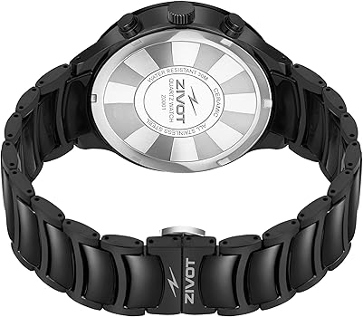 KVIST ブラックメタル　blackl Buy ZIVOT Z-0001 Chronograph Luxury Ceramic Watch for Men's (Black